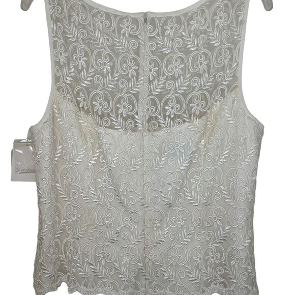 David’s Bridal Michaelangelo Ivory Lace Embroidered Sequin Wedding Dress 16 - Picture 6 of 12